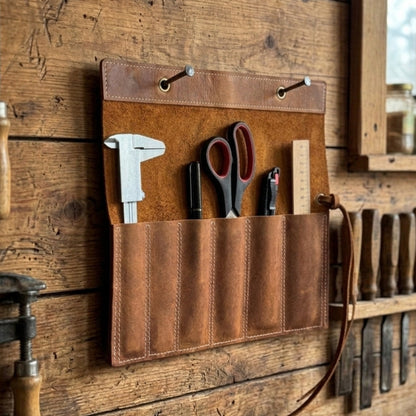 6 Pocket Leather Chisel Roll