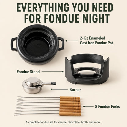 Fondue Set — 8-Piece, 2 Qt.