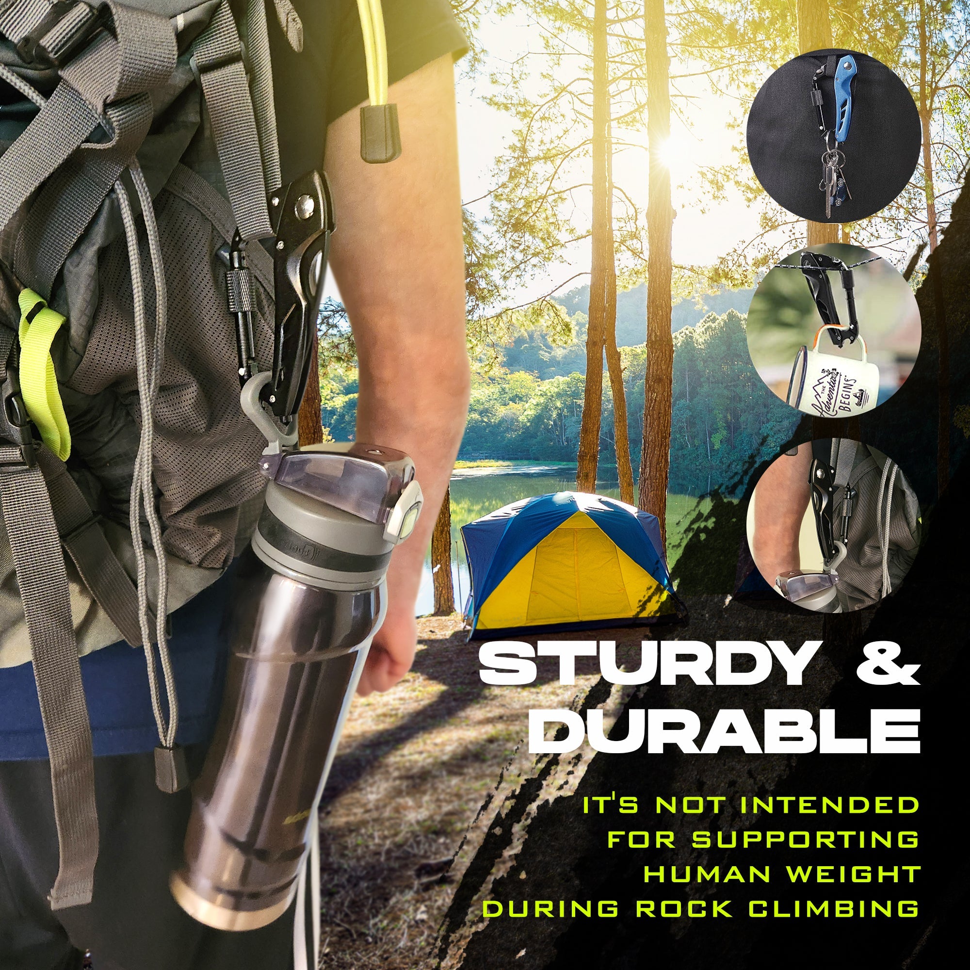 2-Pack Carabiner Knives