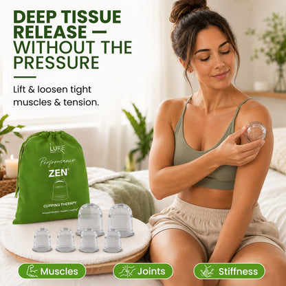 ZEN Cupping Therapy Set - 6 Cups