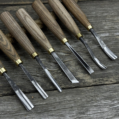 7-Piece Wood Carving Chisel &amp; Gouge Set