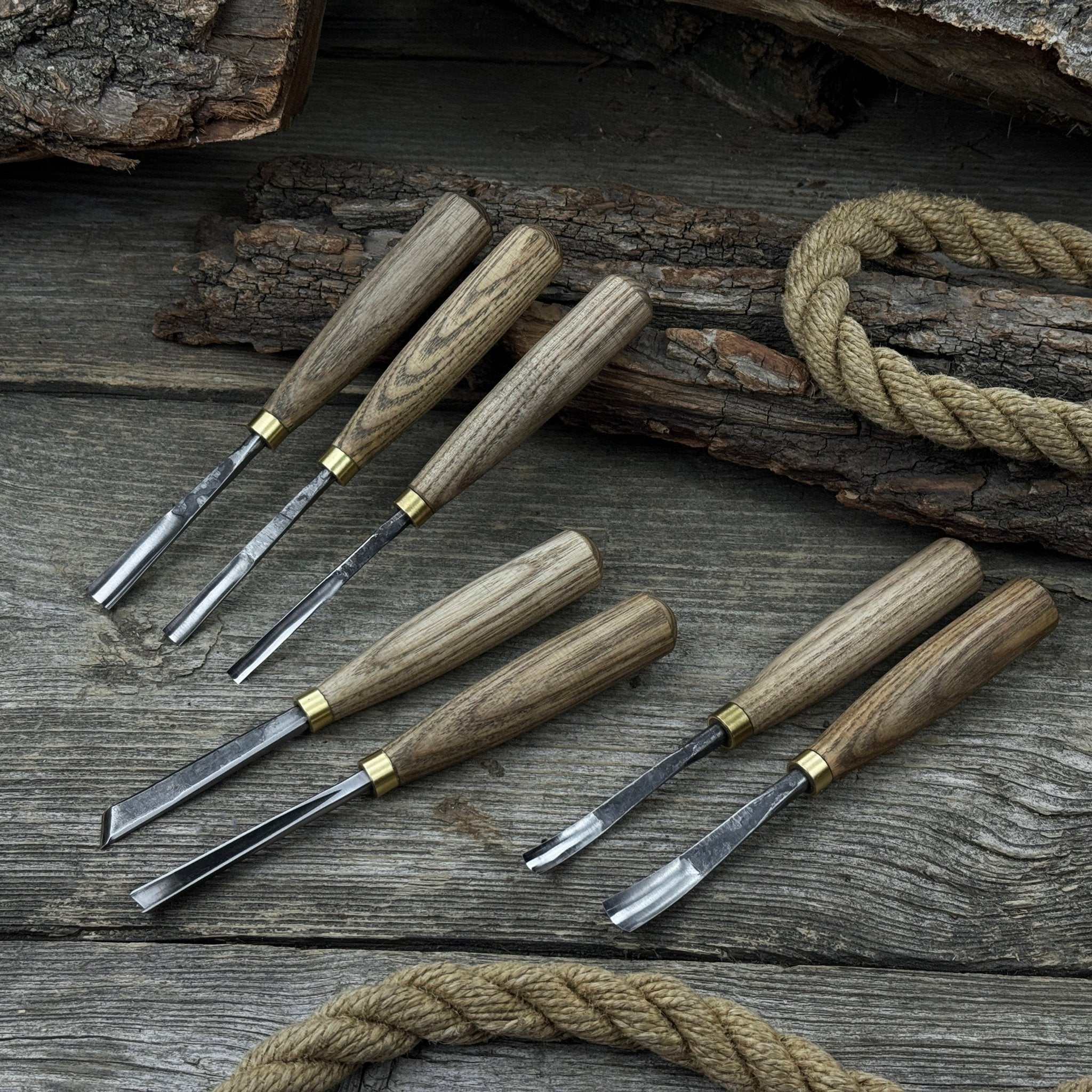 7-Piece Wood Carving Chisel &amp; Gouge Set
