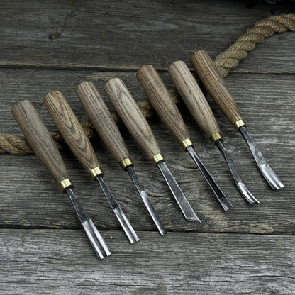 7-Piece Wood Carving Chisel &amp; Gouge Set