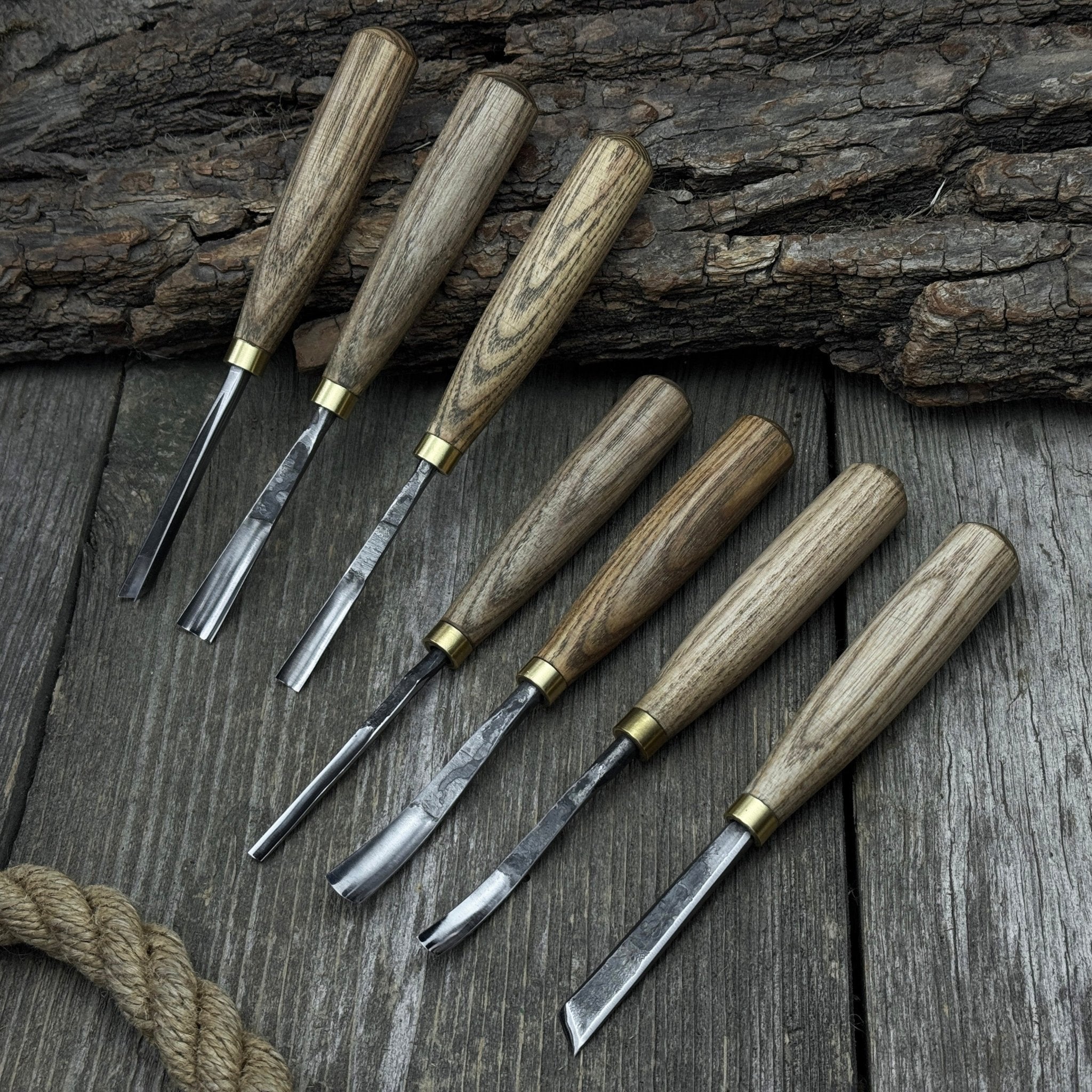 7-Piece Wood Carving Chisel &amp; Gouge Set