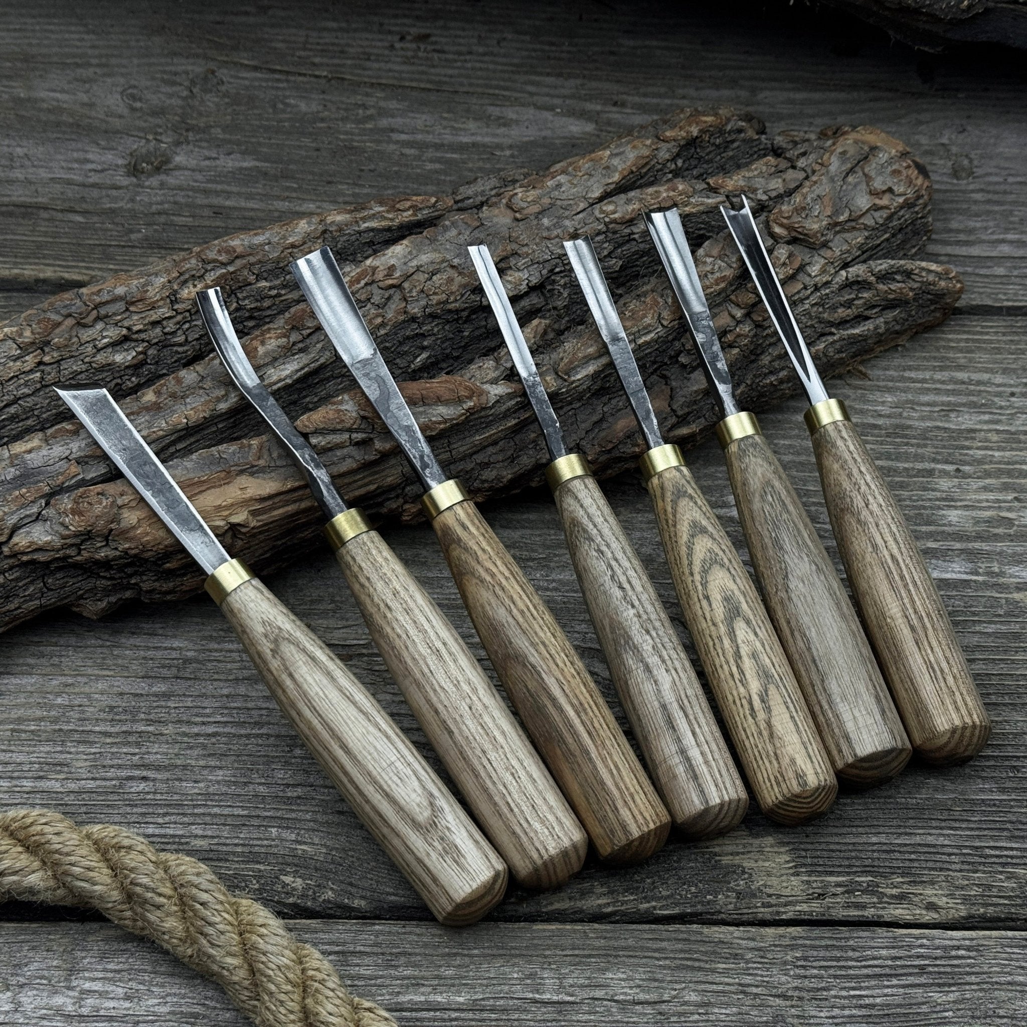 7-Piece Wood Carving Chisel &amp; Gouge Set
