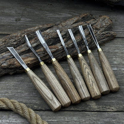 7-Piece Wood Carving Chisel &amp; Gouge Set