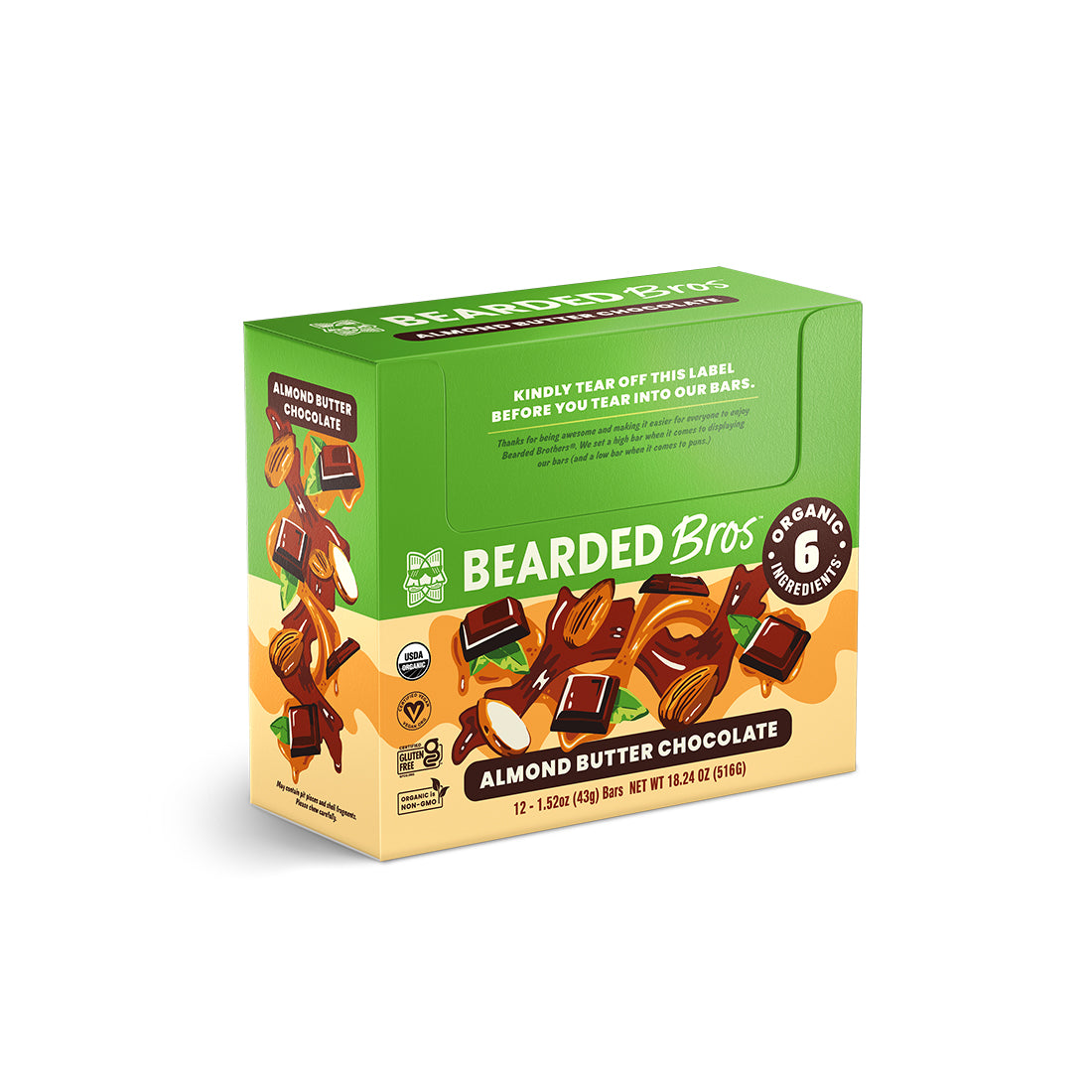 Awesome Almond Butter Chocolate Energy Bars (12 Pack)
