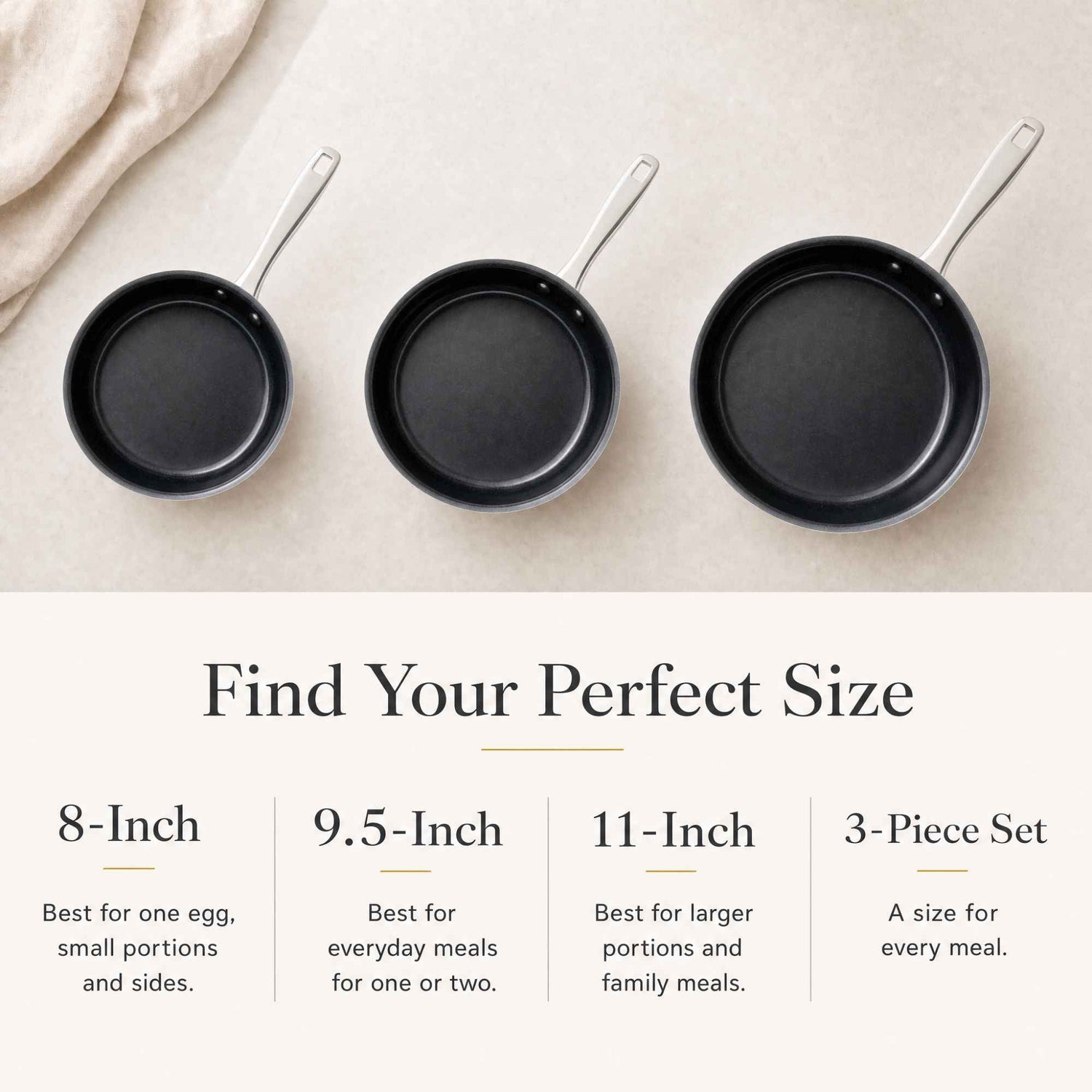 5-Ply Nonstick Stainless Frying Pan