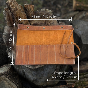 8 Pocket Leather Chisel Roll – Health Ranger Store