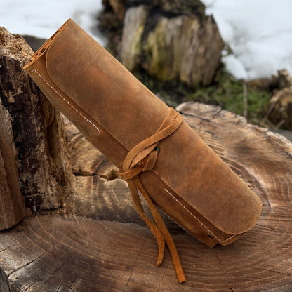 8 Pocket Leather Tool Roll