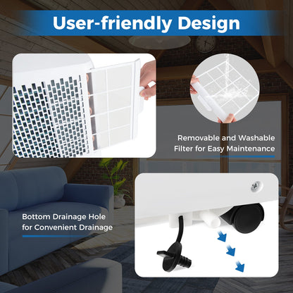 8000 BTU Portable Air Conditioner 3 in 1 AC Unit Fan and Dehumidifier