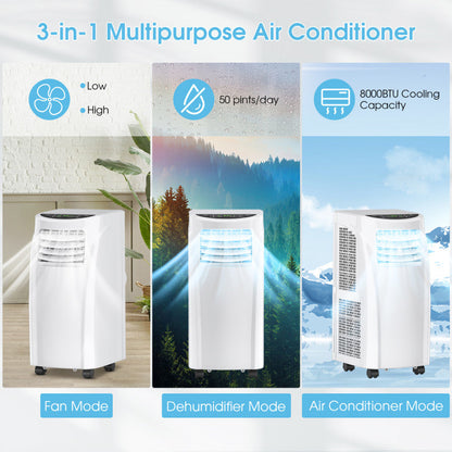 8K BTU AC with Dehumidifier &amp; Sleep