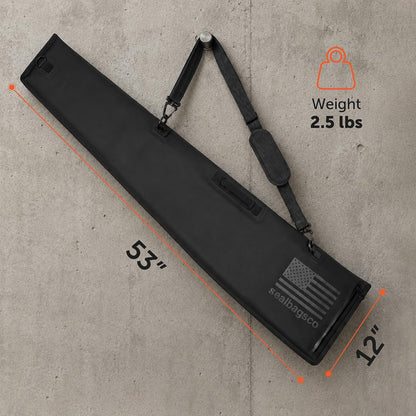 Waterproof Shotgun Case, IP67 Zipper Gun Bag for Bird and Waterfowl Hunting, 53"x12"
