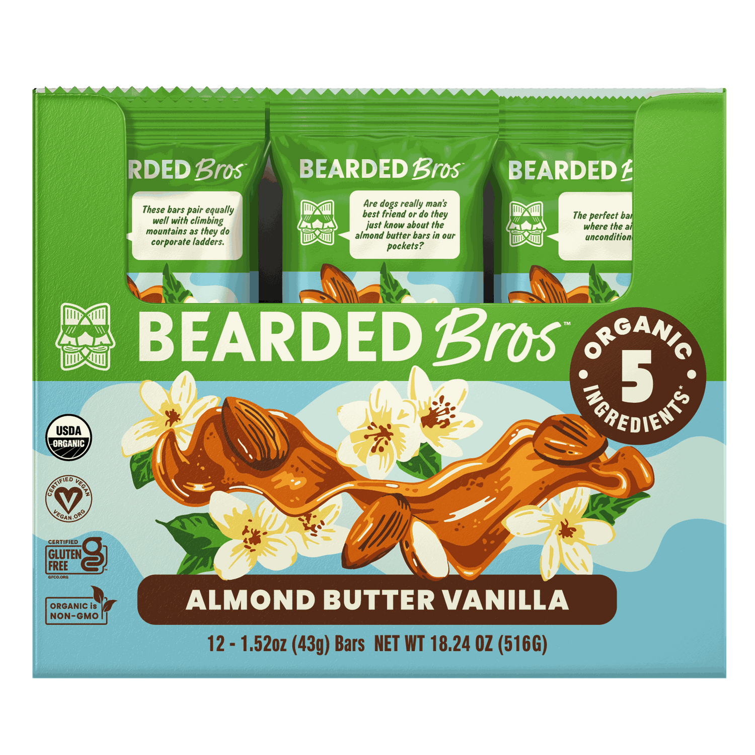Astonishing Almond Butter Vanilla Energy Bar (12-Pack)