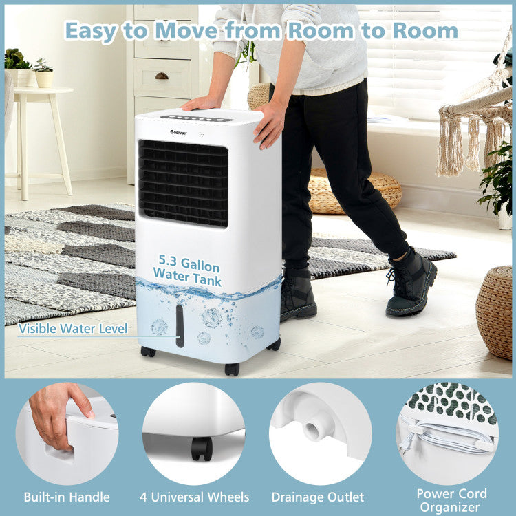 3-in-1 Air Cooler – Fan &amp; Humidifier with Remote