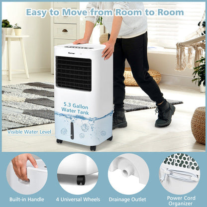 3-in-1 Air Cooler – Fan &amp; Humidifier with Remote