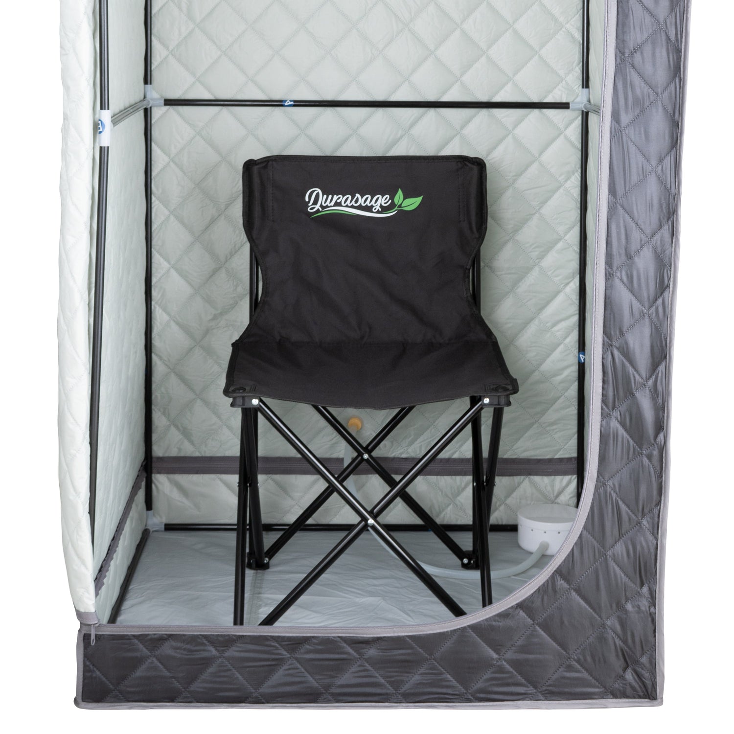 Durasage Portable Full Body Steam Sauna for at Home | 1200W 2.6L Steam Generator Including Remote Control | Portable Chair (1-Person)