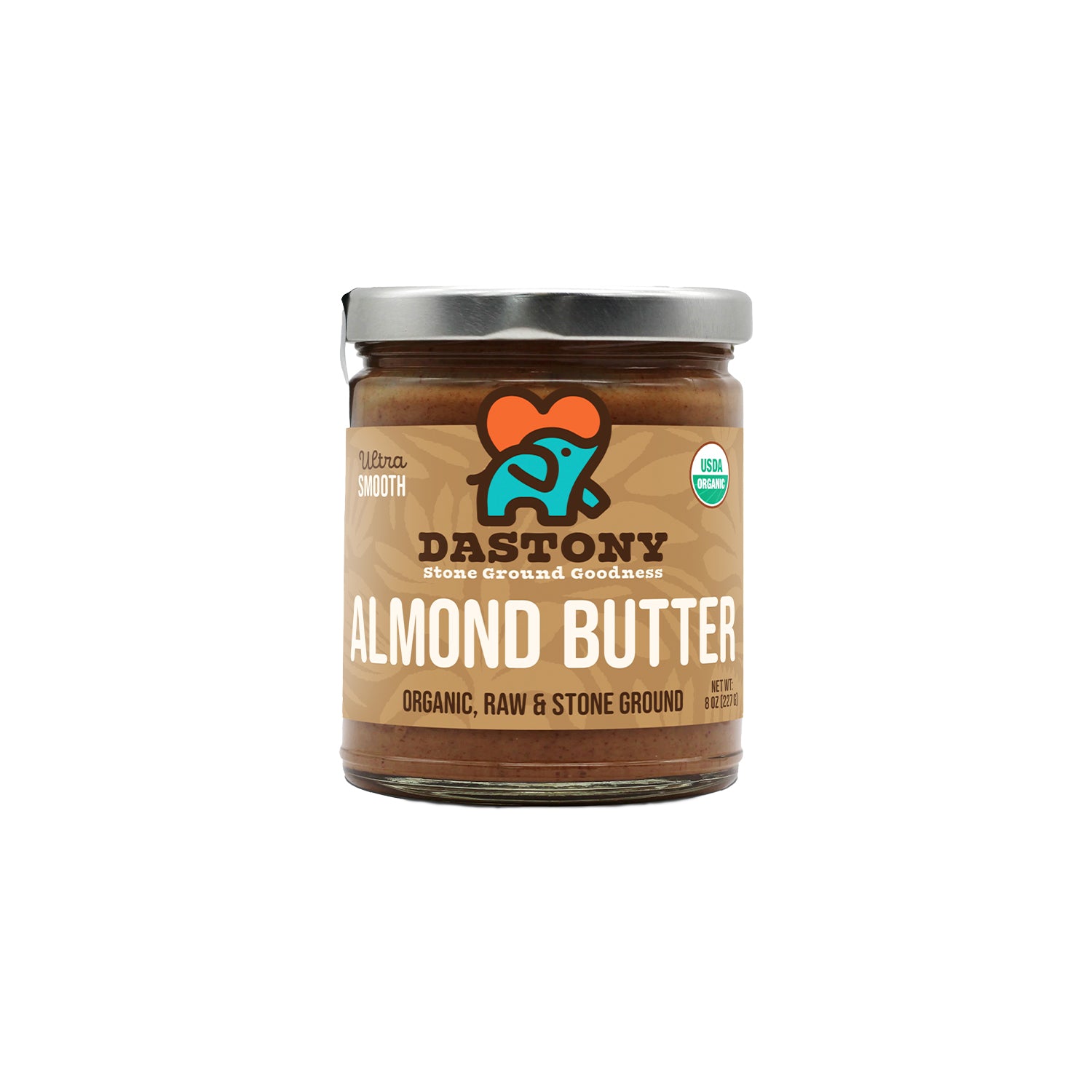 Organic Raw Almond Butter - 8 oz (227g)