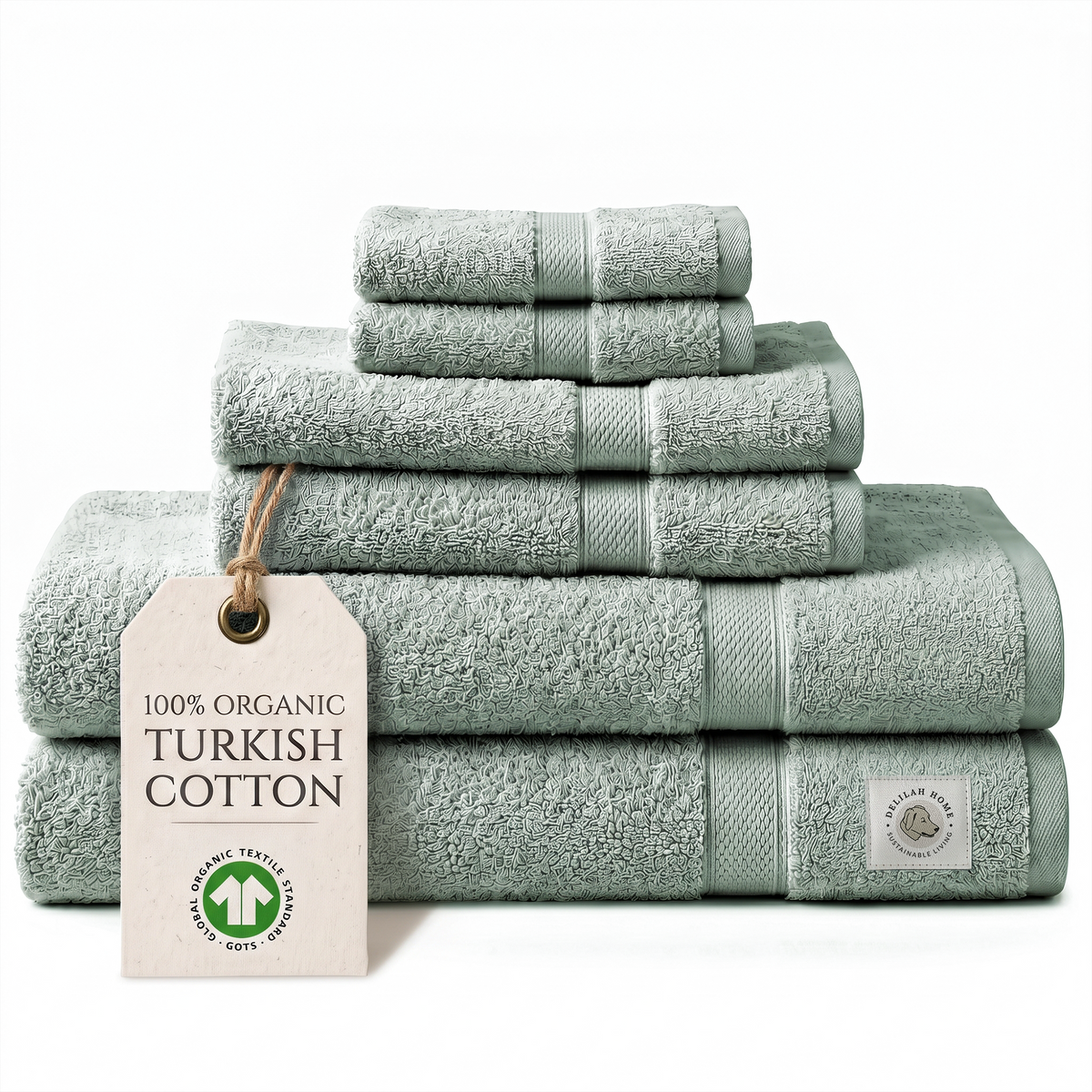 100% Organic Cotton Bath Towels Collection