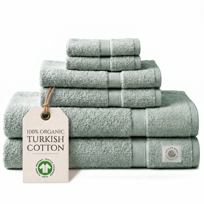 100% Organic Cotton Bath Towels Collection