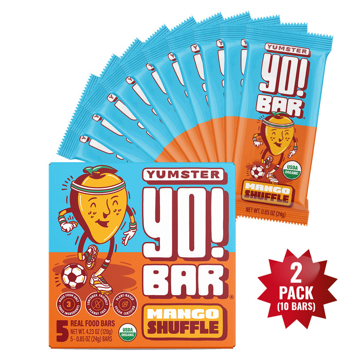 Bearded Brother's Yumster Yo! Bar – Mango Shuffle 5 Bars (2-Pack)