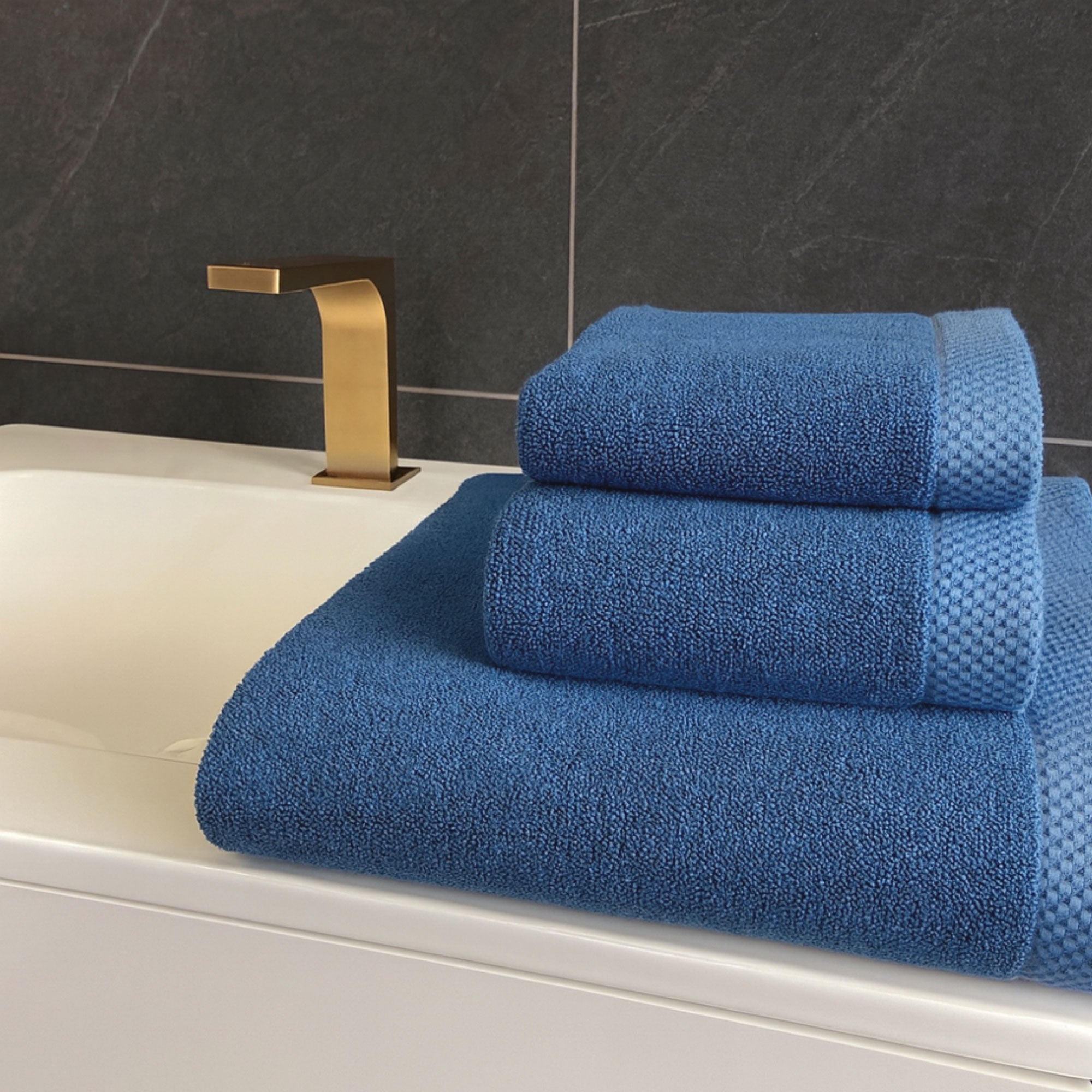 Bamboo 3 Piece Towel Set - Indigo