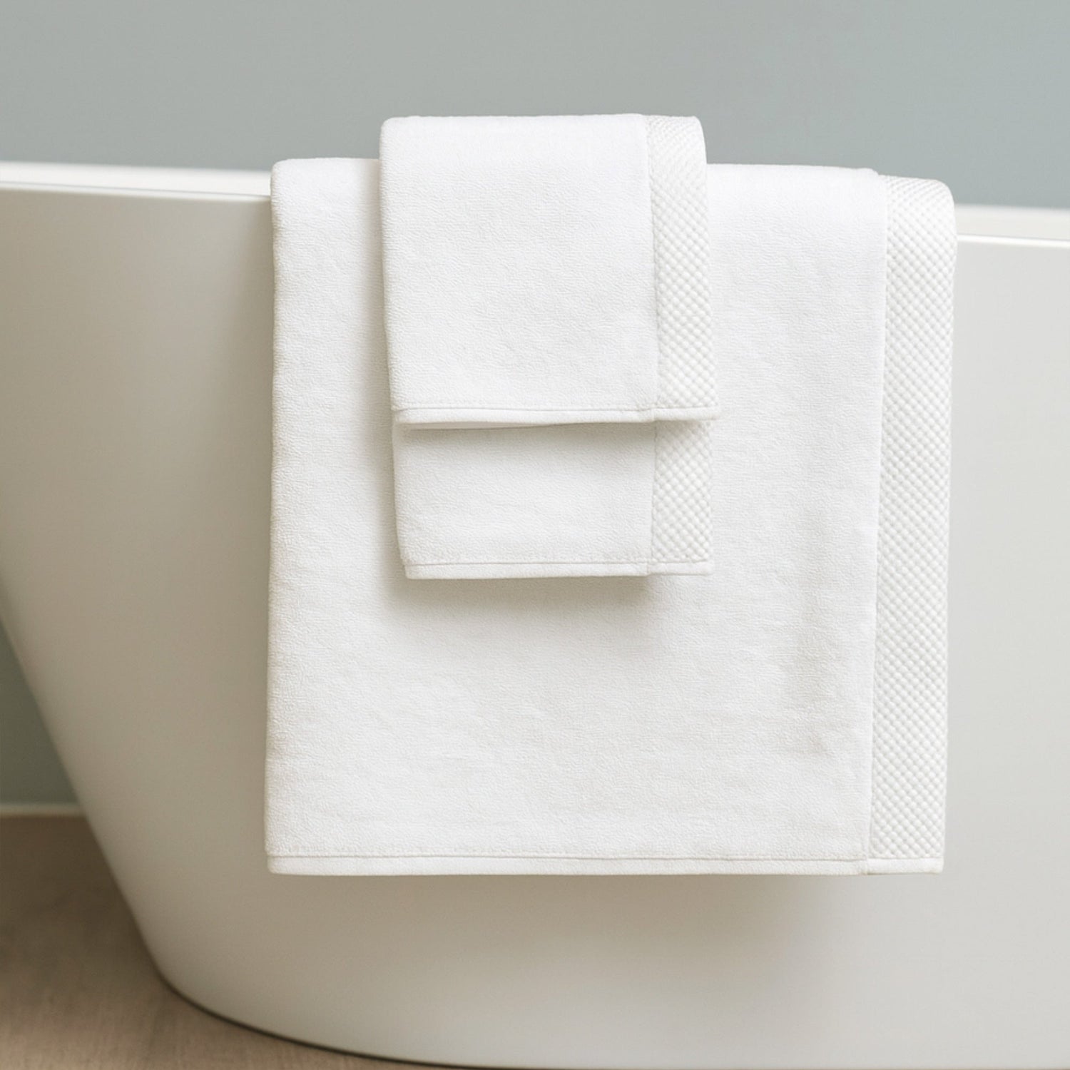 Bamboo 3 Piece Towel Set - White