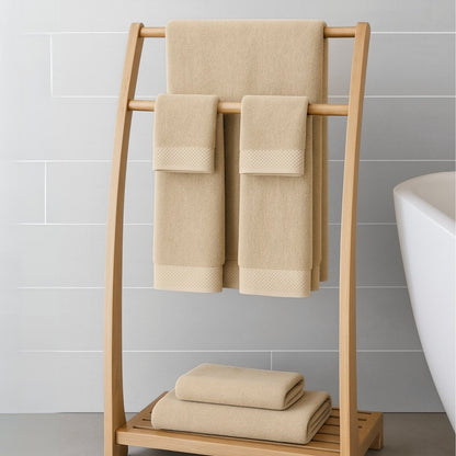 Bamboo 8 Piece Towel Sets - Champagne