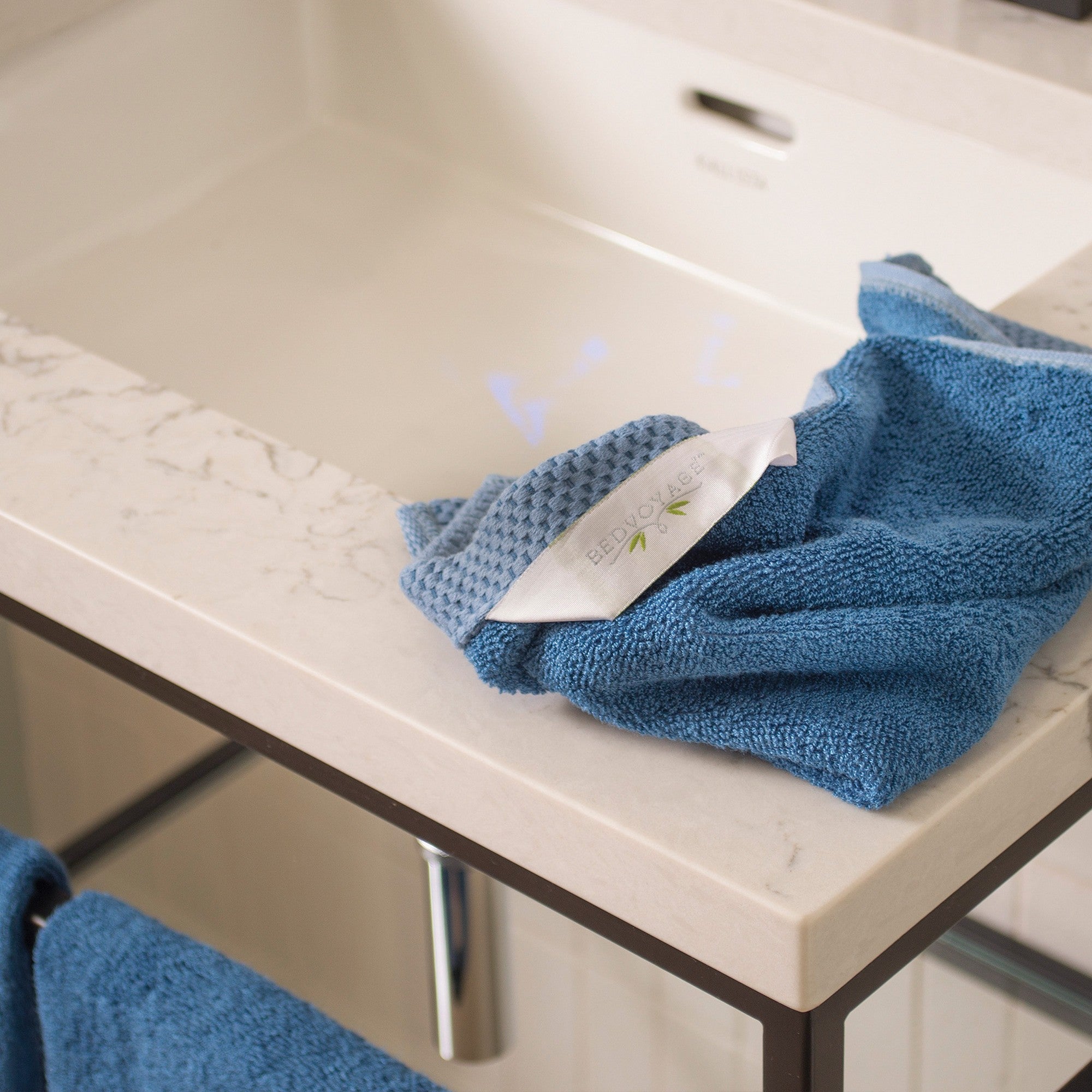 Bamboo 8 Piece Towel Sets - Indigo
