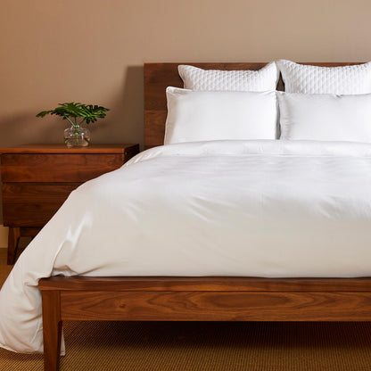 Cooling Bamboo Duvet Cover Set - 100% Viscose from Bamboo - 3pc - White