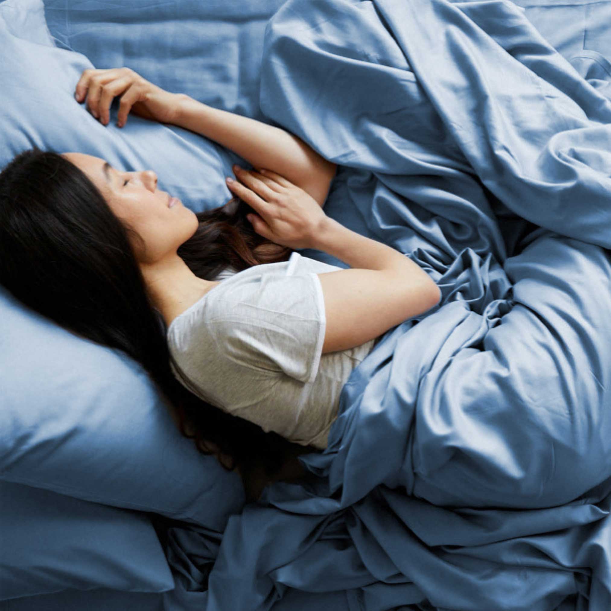 Bamboo Fitted Sheet - Ocean