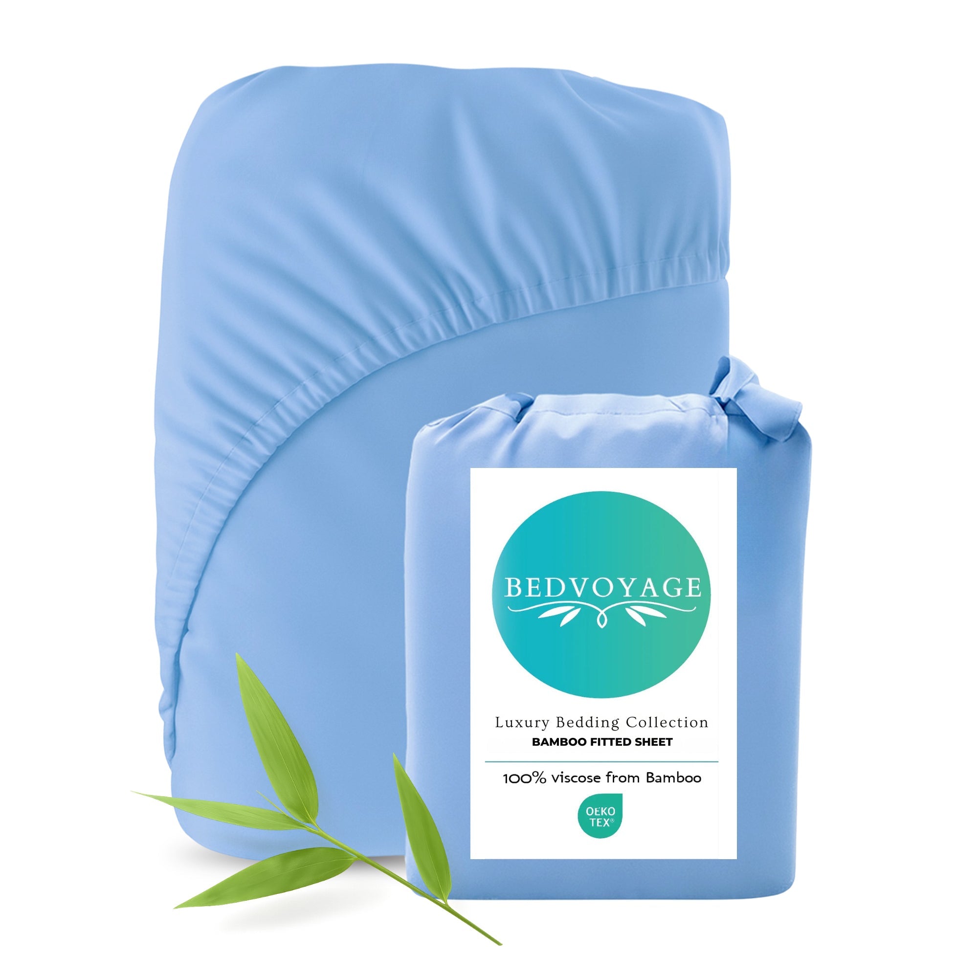 Bamboo Fitted Sheet - Ocean