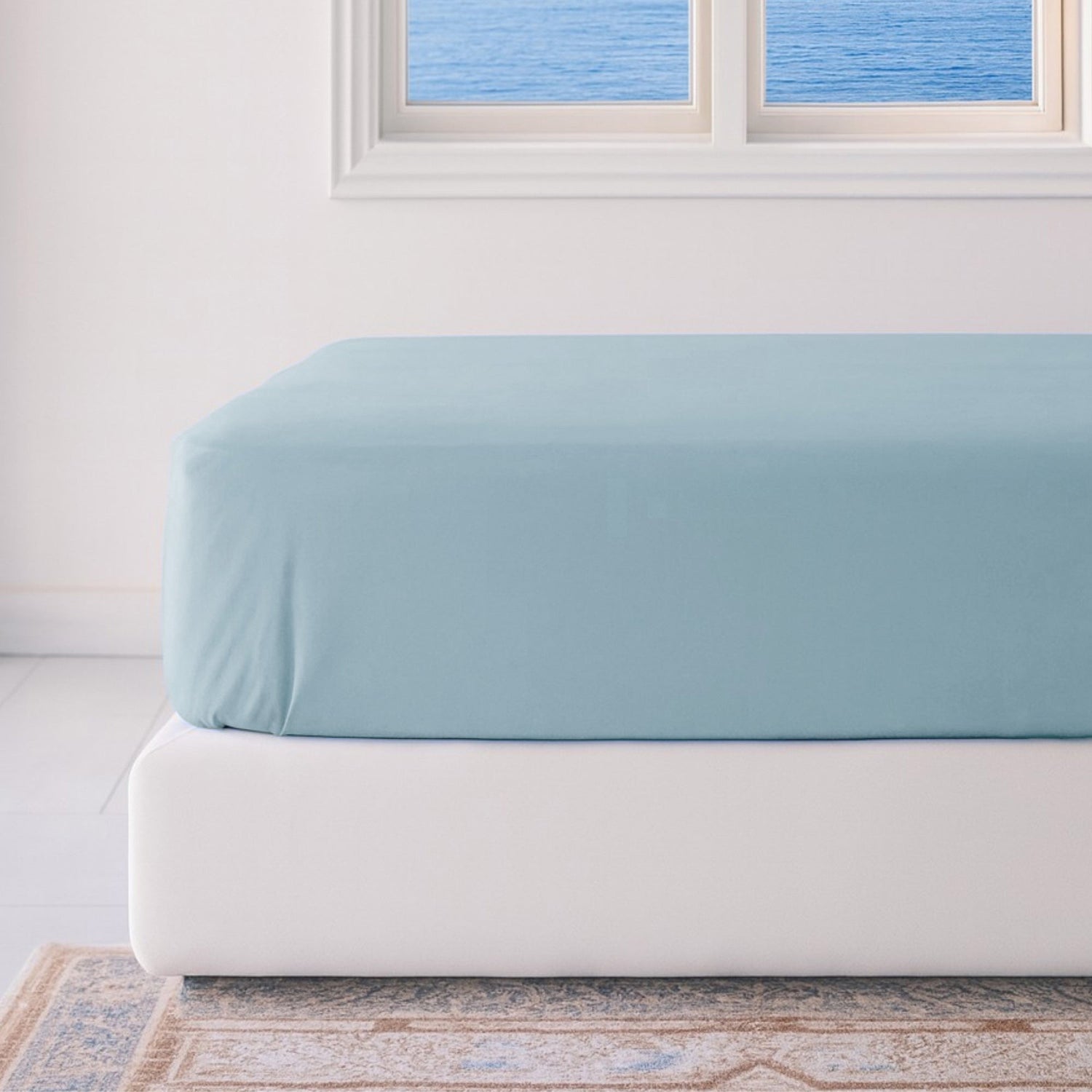 Bamboo Fitted Sheet - Sky - Final Sale/No Returns