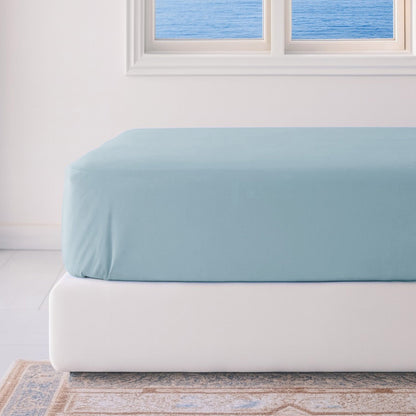 Bamboo Fitted Sheet - Sky - Final Sale/No Returns