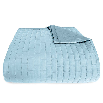Bamboo Quilted Coverlet- Sky - Final Sale/No Returns