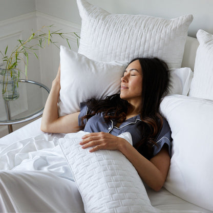 Bamboo Quilted Euro Sham 1 Piece - White