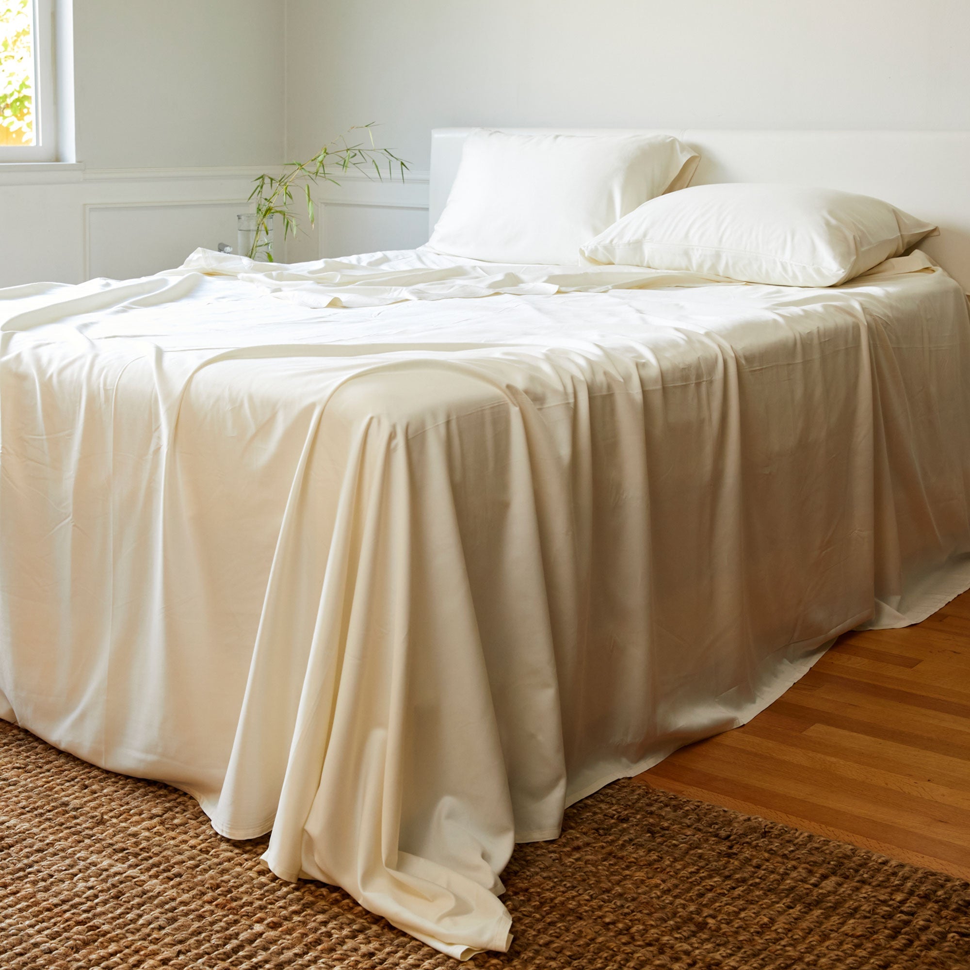 Bamboo Bed Sheet Set - Ivory