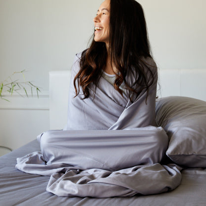 Bamboo Bed Sheet Set - Platinum