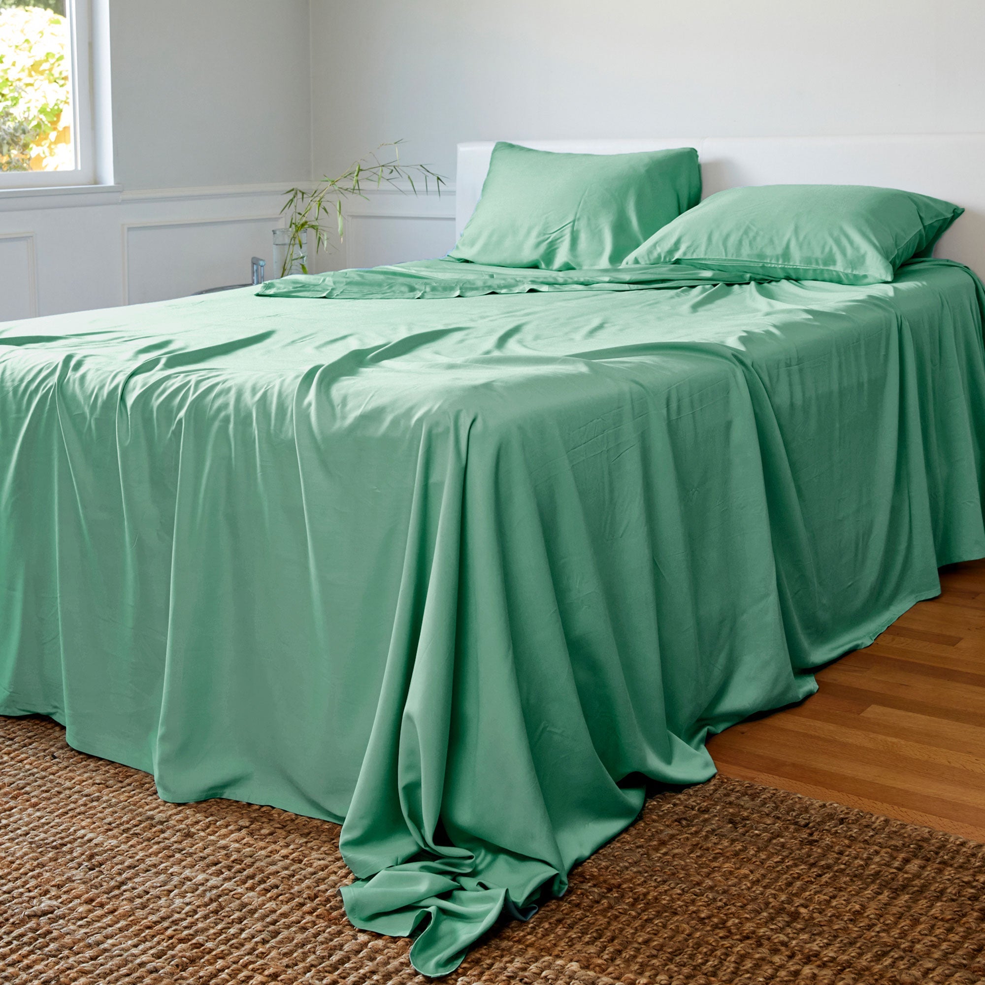 Bamboo Bed Sheet Set - Seaglass