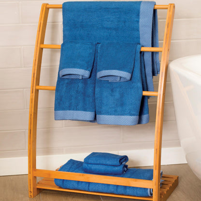 Bamboo 8 Piece Towel Sets - Indigo