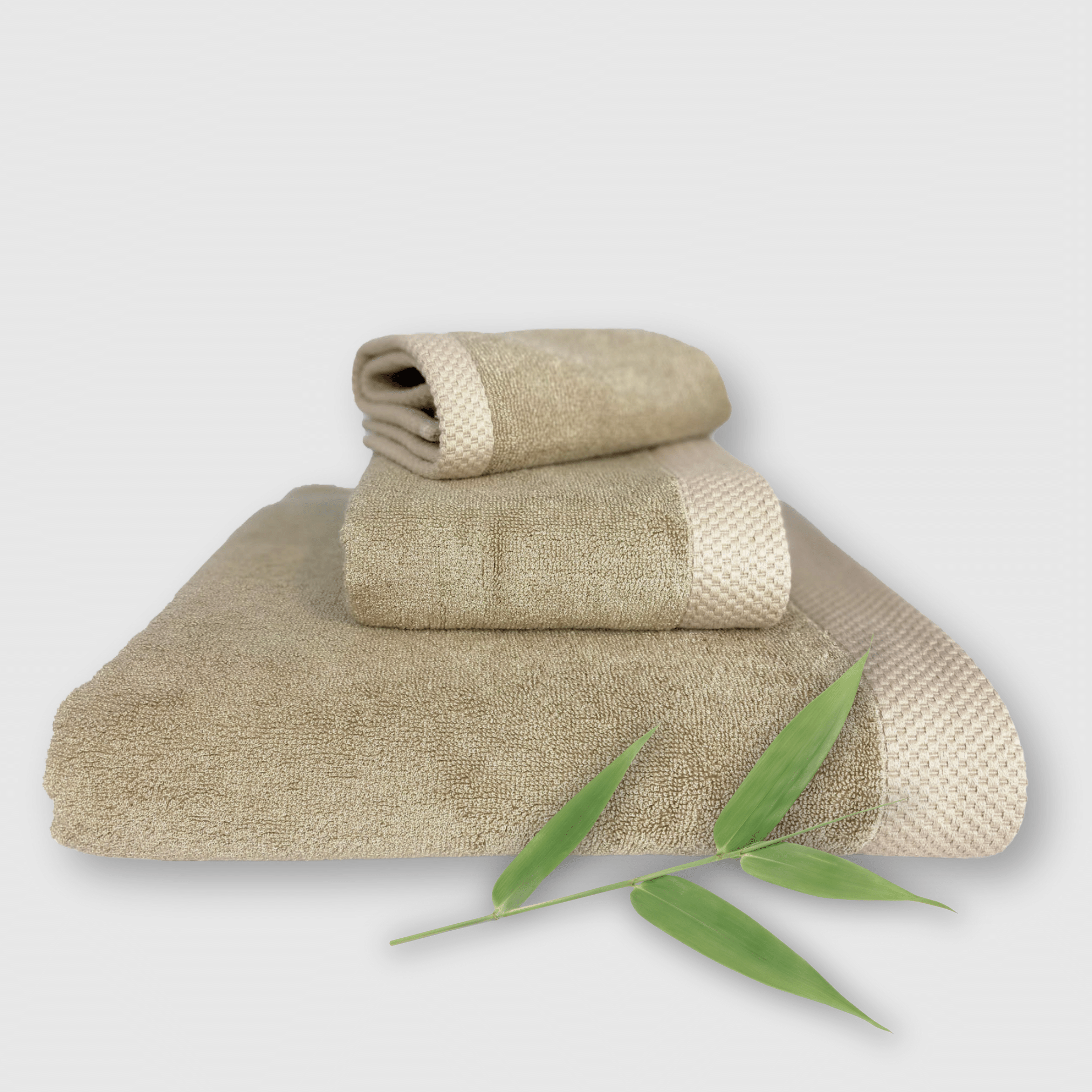 Bamboo 3 Piece Towel Set - Champagne