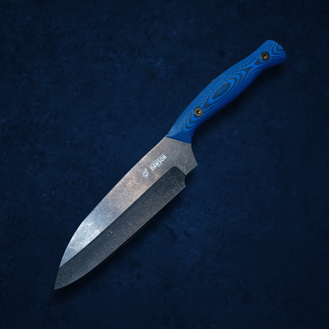 Divine Santoku Chef Knife Stonewash Blade Finish (Pre-Order)