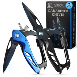 2-Pack Carabiner Knives