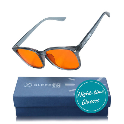 Night-time Wayfarer Blue Light Glasses - Blue