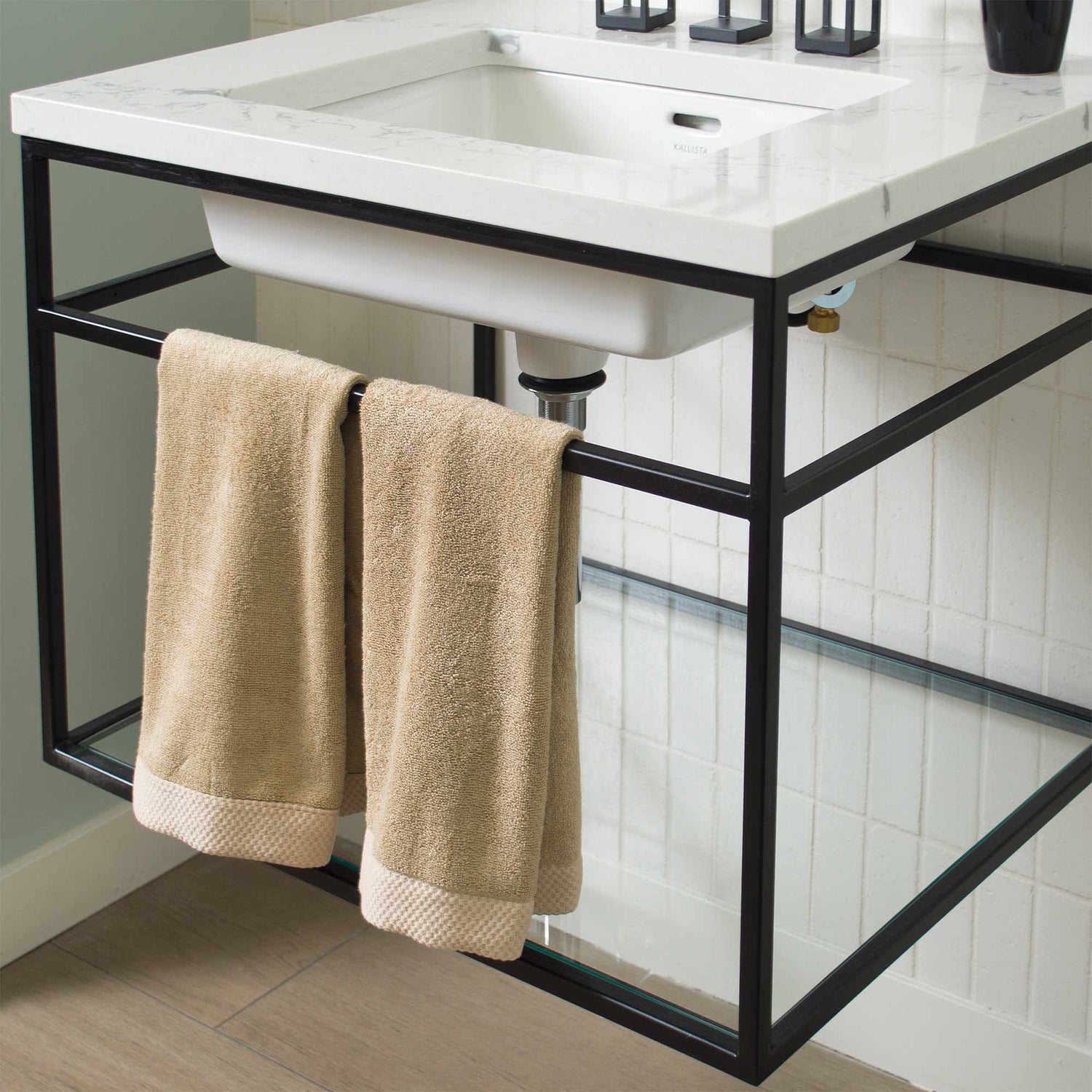 Bamboo 8 Piece Towel Sets - Champagne