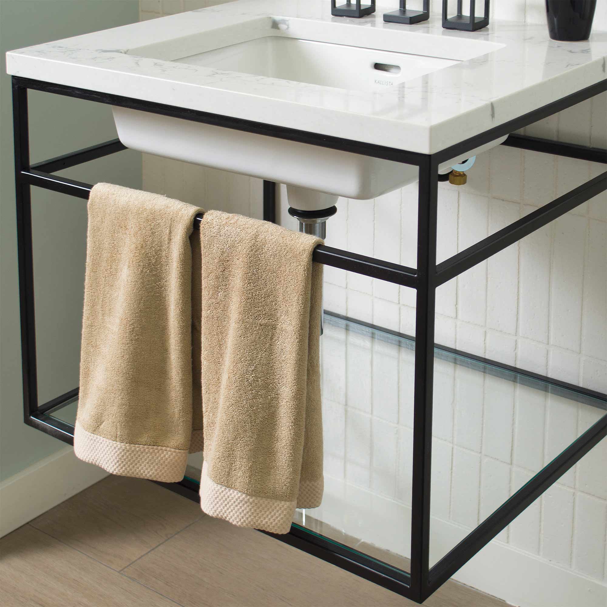 Bamboo 8 Piece Towel Sets - Champagne