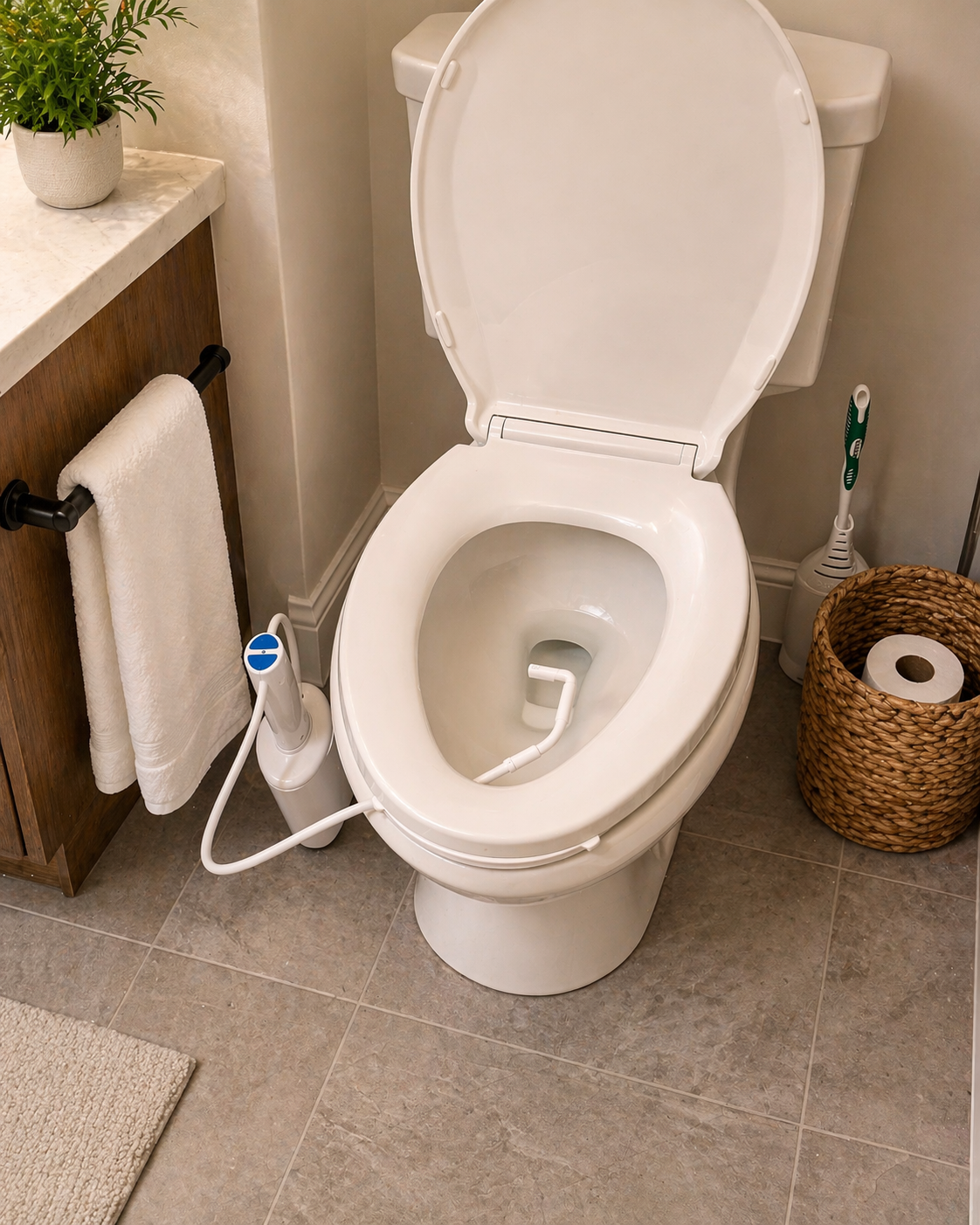 The Traveler Portable Bidet – Toilet-Mounted Travel Bidet