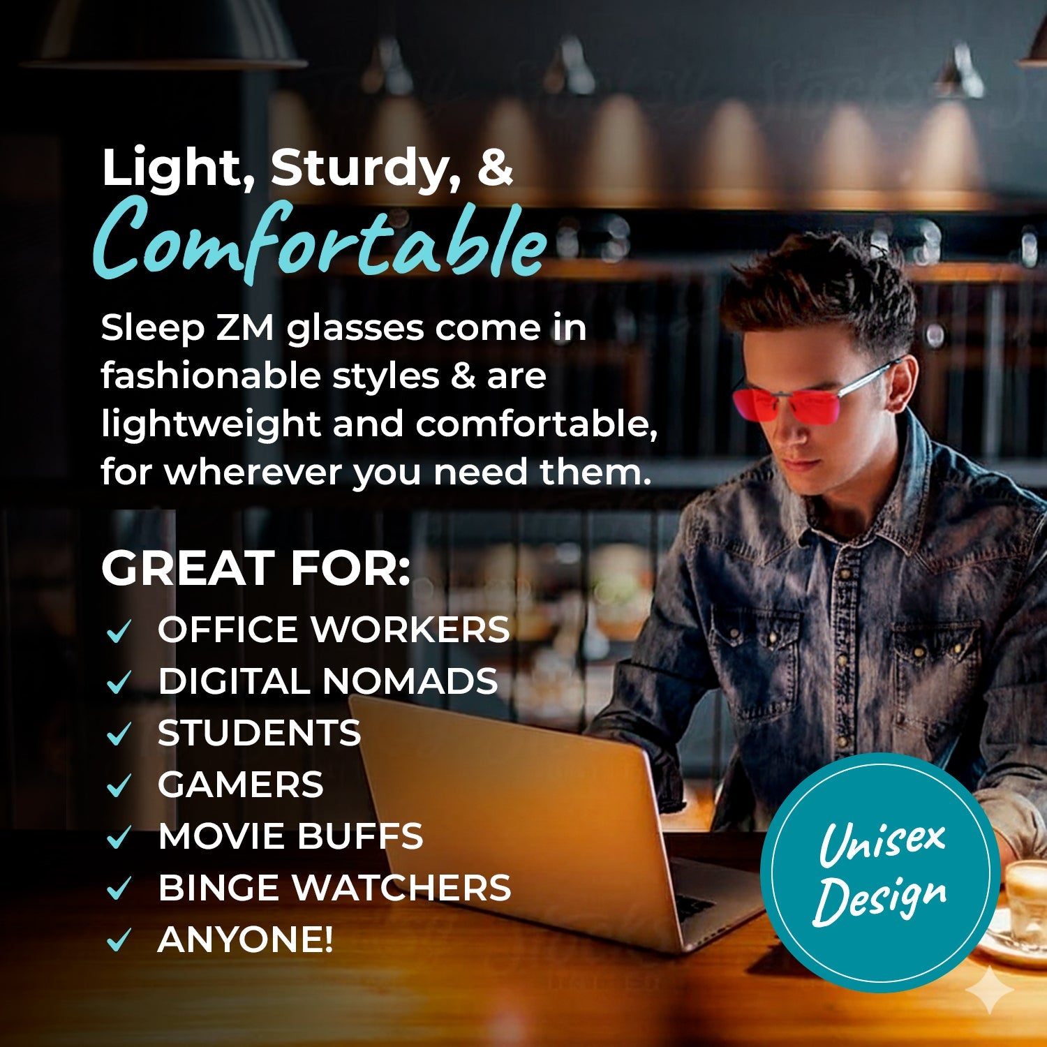 Night-timeMax Clip On Blue Light Blocking Glasses