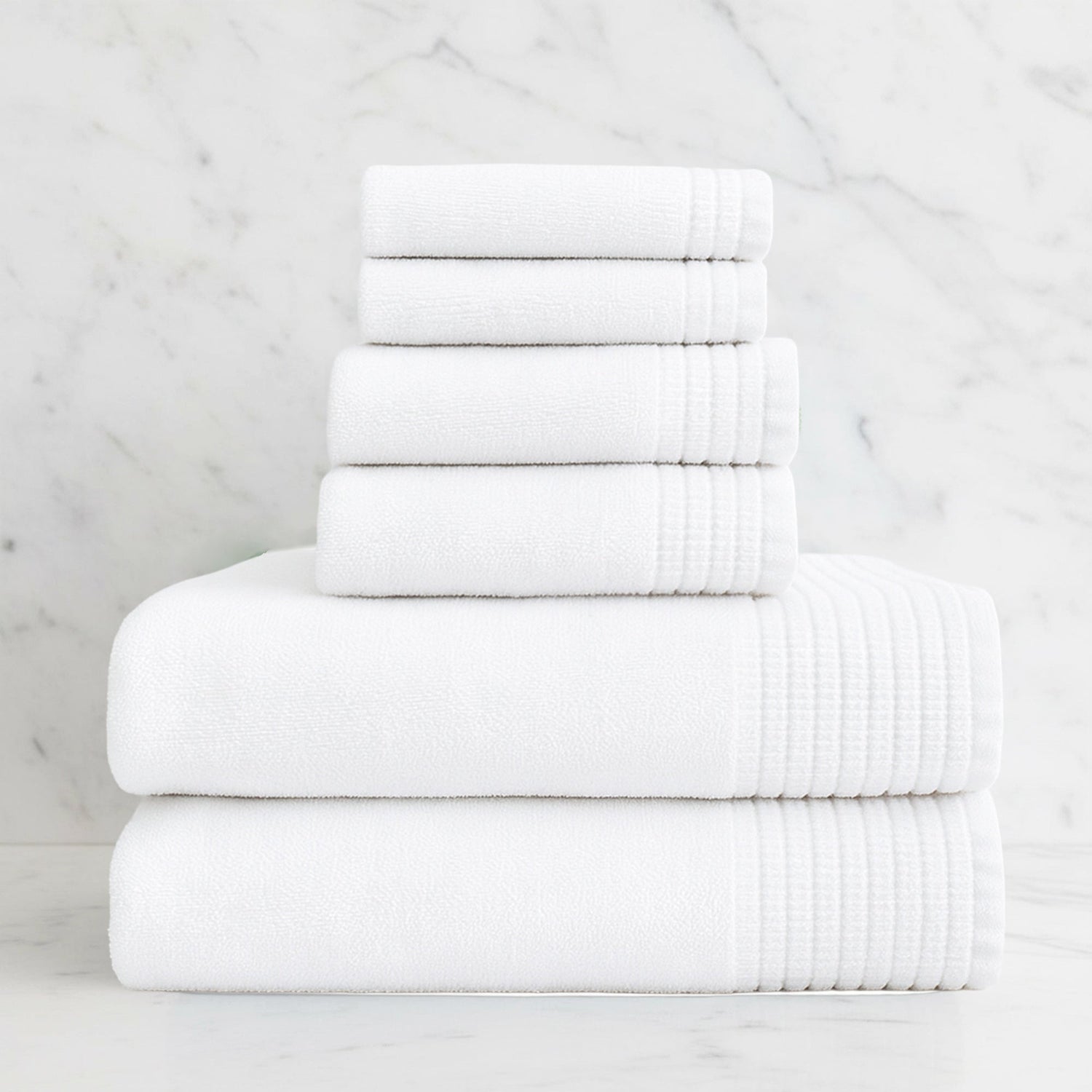 Bamboo 6 Piece Spa Towel Set – Cloud
