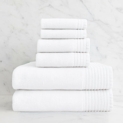 Bamboo 6 Piece Spa Towel Set – Cloud